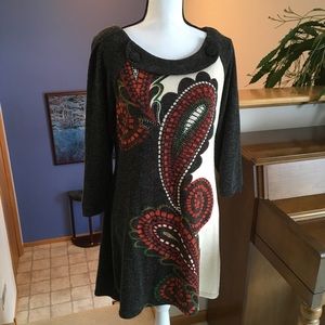 Anthropology Aryeh Paisley Print Dress, Size Large